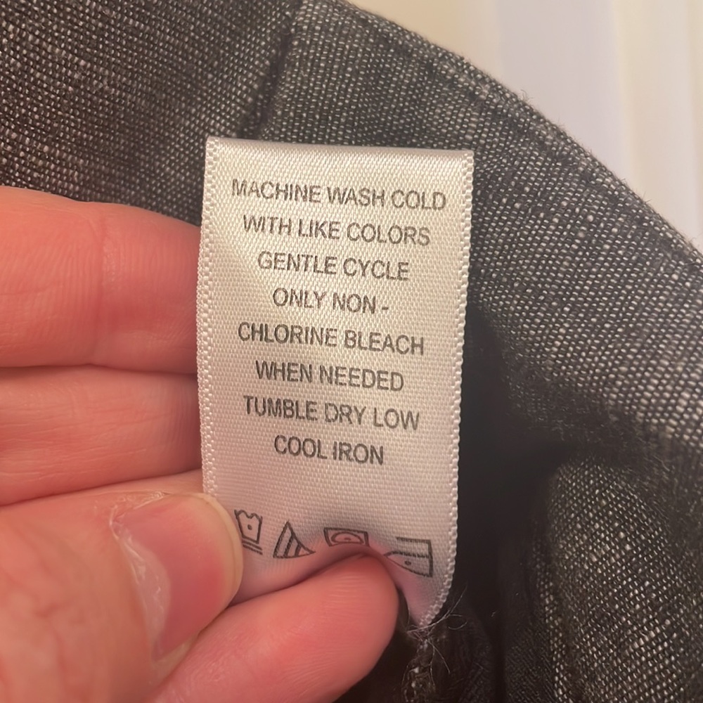 Charcoal Grey straight leg office pants - Picture 7 of 7
